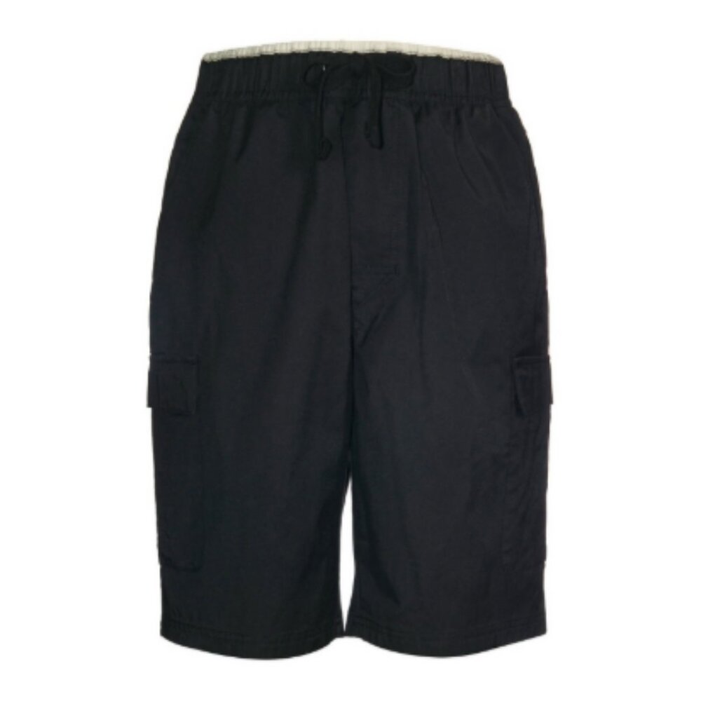 NWT Univibe Big Boys Clifford Cotton, Nylon Cargo Shorts - Black